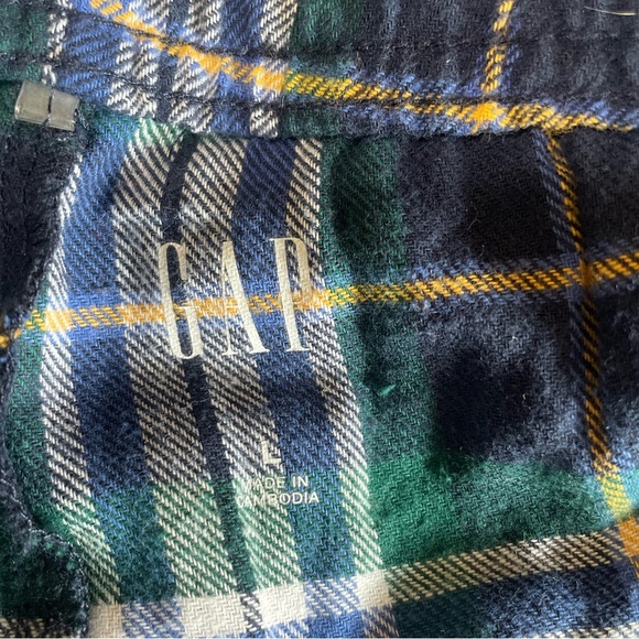 NWT GAP Pajama Pants Men Large Midnight Plaid Loungewear Classic Straight Casual - Picture 2 of 9